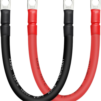 Meďný štartovací kábel s terminálmi pre automobilovú batériu, vhodný pre autá, obytné autá a lode