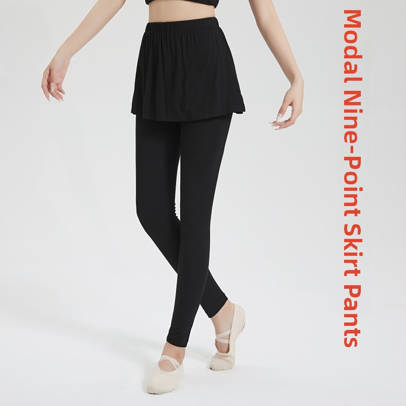 Seelik-püksid võimlemiseks täiskasvanud naistele – baleti ja latino tantsu treeningriided, Modal kangas
