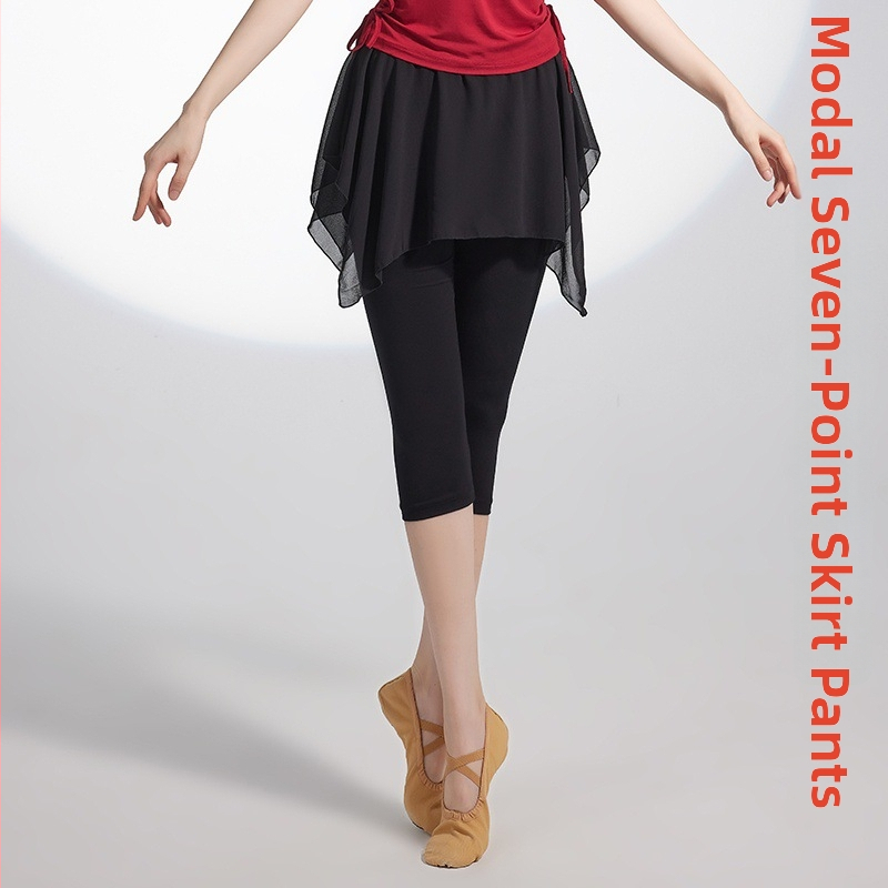 Seelik-püksid võimlemiseks täiskasvanud naistele – baleti ja latino tantsu treeningriided, Modal kangas