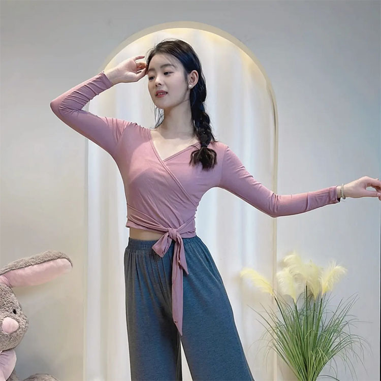 Танцово облекло за женски учители по танци – модерно танцово облекло, памучна тъкан по поръчка, подплата 90% памук, едноцветен модел