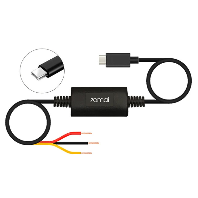 UP03 Kábel pre znižovanie napätia pre dash kameru 70mai – kompatibilný s M500 a A810 monitorovanie parkovania