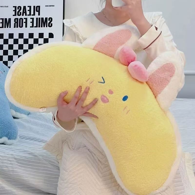 Warm Song plüüspadi tuumaga – pikk bolsterpadi, ühevärviline muster, PP puuvillase täide, kaasaegne minimalistlik stiil