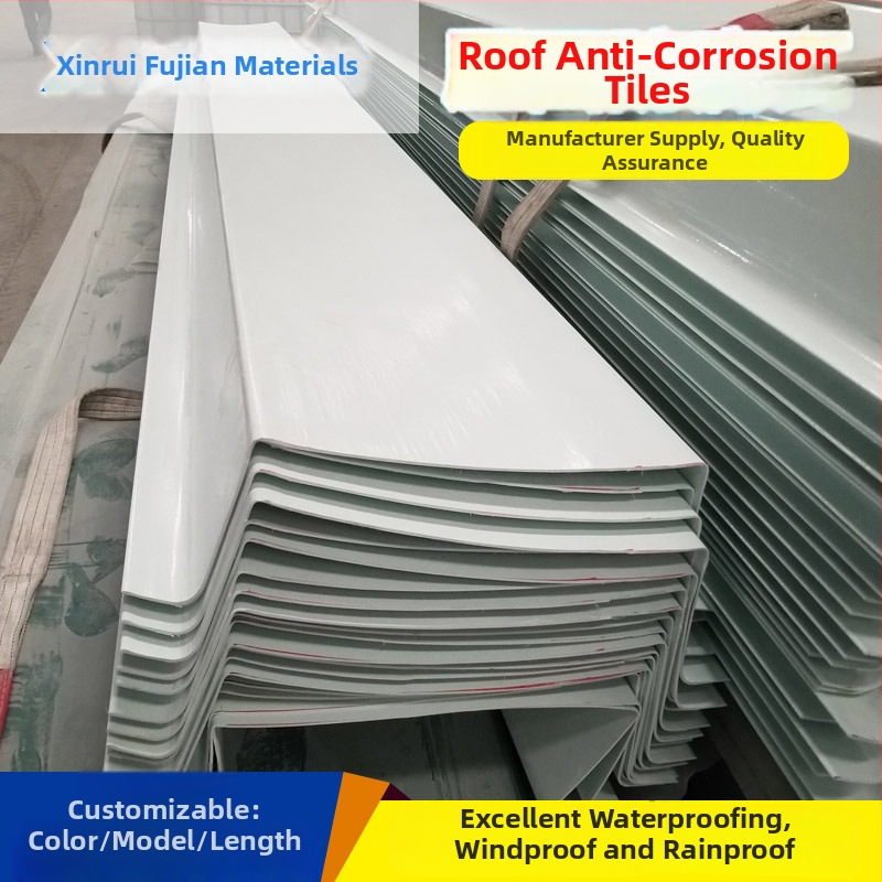 FRP vlákno kanalizačný žľab – proti korózii, odolný voči kyselinám a zásadám, ťažko praská (Značka: Xinruifu)