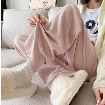 Rasedate püksid chenille kangast, vaba lõige, 3/4 pikkus, tootekood 657465794537