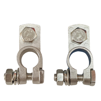 Baibangsheng mosadz tinovaný terminál pre batériu — svorka na kábel pre automobilovú batériu (Model: Brass Tinned)