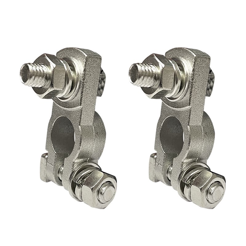 Baibangsheng mosadz tinovaný terminál pre batériu — svorka na kábel pre automobilovú batériu (Model: Brass Tinned)