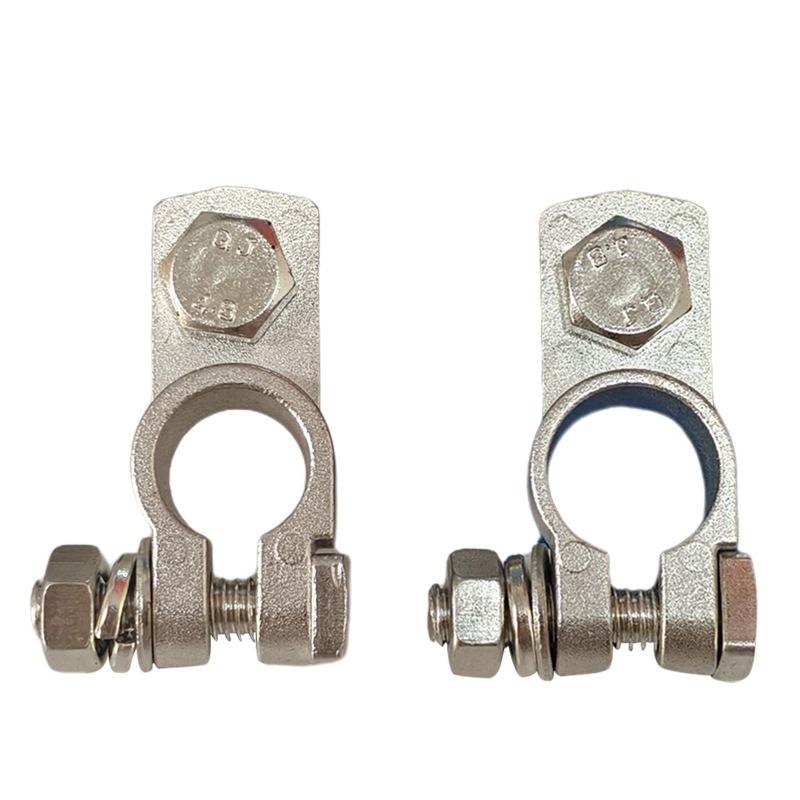 Baibangsheng mosadz tinovaný terminál pre batériu — svorka na kábel pre automobilovú batériu (Model: Brass Tinned)