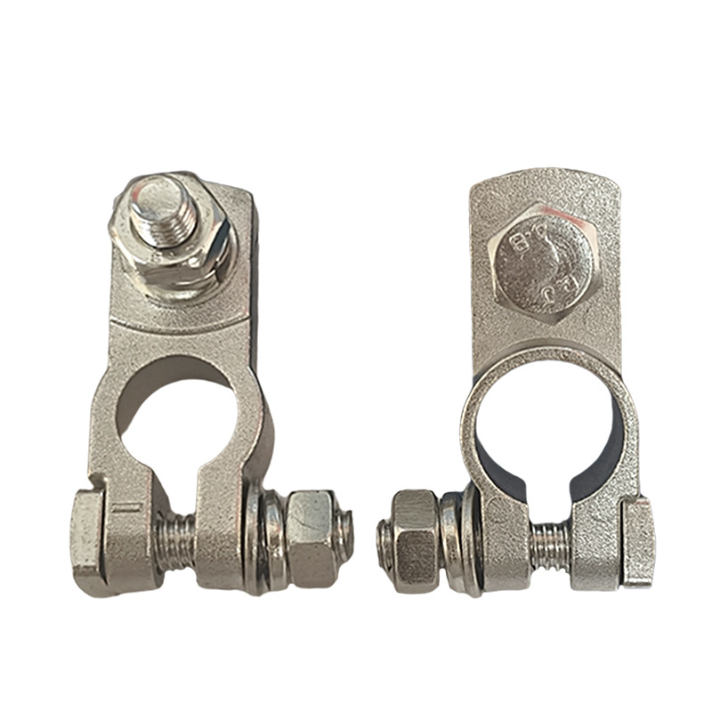 Baibangsheng mosadz tinovaný terminál pre batériu — svorka na kábel pre automobilovú batériu (Model: Brass Tinned)