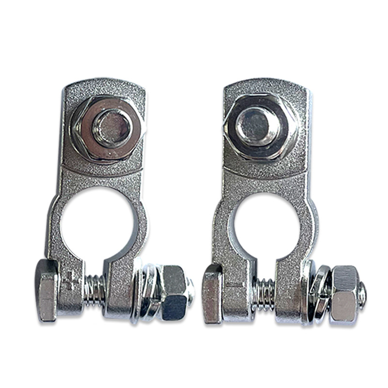 Baibangsheng mosadz tinovaný terminál pre batériu — svorka na kábel pre automobilovú batériu (Model: Brass Tinned)