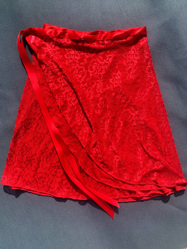 Балетна рокля с дантела и шифон, връзки, за сценични изпълнения, дамска