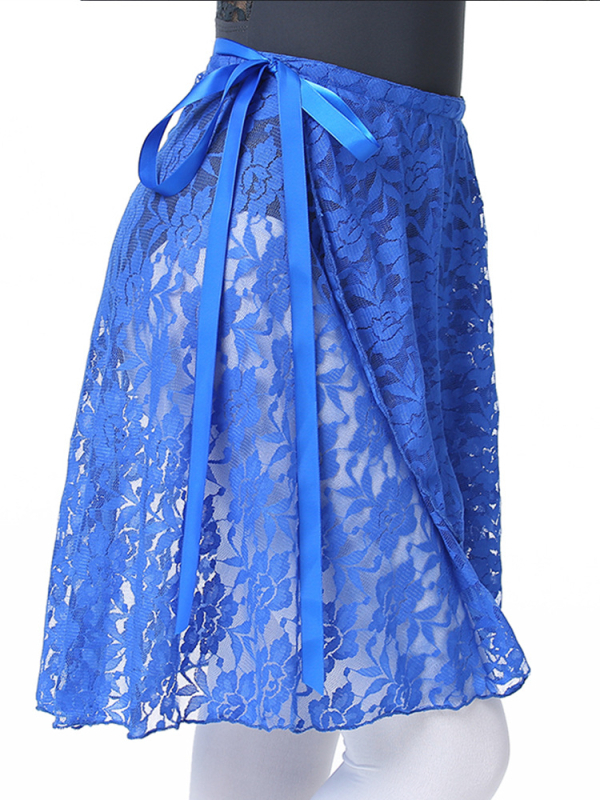 Балетна рокля с дантела и шифон, връзки, за сценични изпълнения, дамска