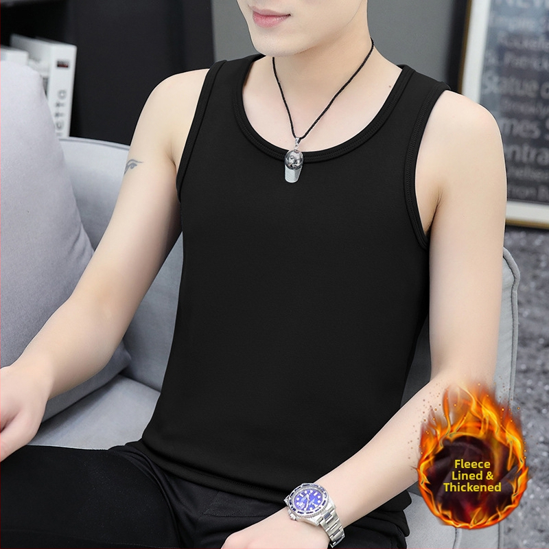 Γιλέκο με φλίς επένδυση, παχύ, εφαρμοστό στυλ, πολυεστέρας, Silver Fox Fleece, μονόχρωμο