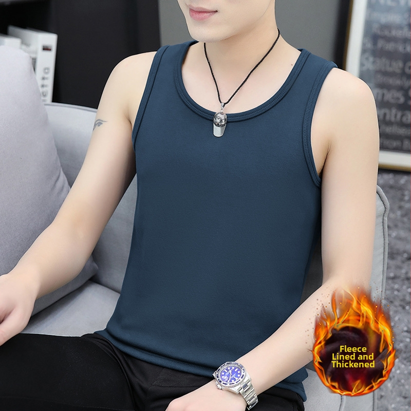 Γιλέκο με φλίς επένδυση, παχύ, εφαρμοστό στυλ, πολυεστέρας, Silver Fox Fleece, μονόχρωμο