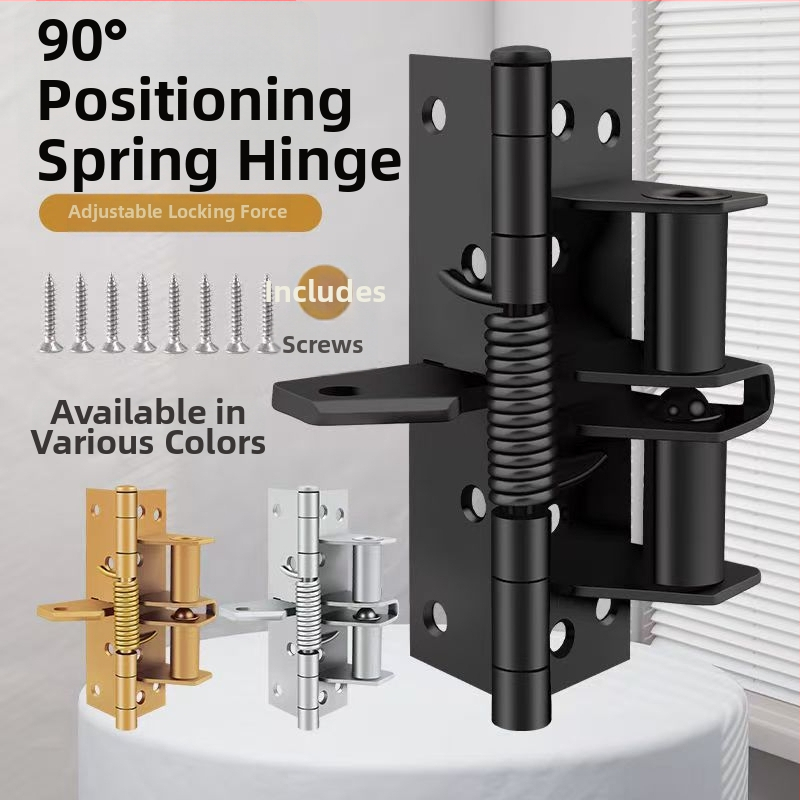 Daudzfunkcionāls pavasara eņģe durvīm ar automātisku aizvēršanu, slēgts mehānisms, mangāna tērauds, 90% buferis