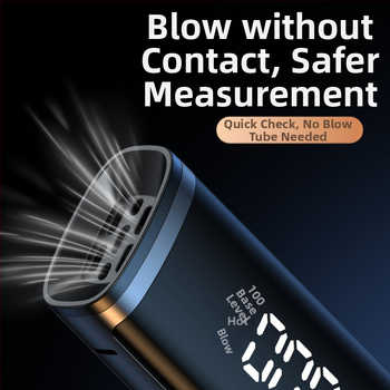 Prenosný tester alkoholu do auta, vysoká presnosť, hliníková zliatina + ABS