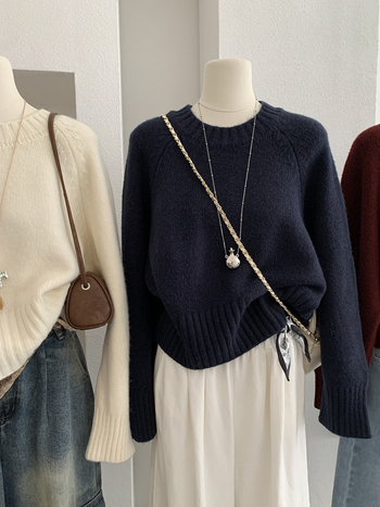 Polaarfliisi materjalist kampsun, akril koostis, Raglan varrukad, ümmarguse kaelusega — 4910