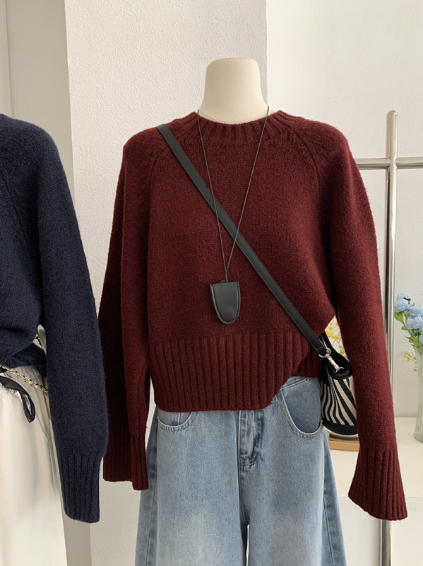 Polaarfliisi materjalist kampsun, akril koostis, Raglan varrukad, ümmarguse kaelusega — 4910