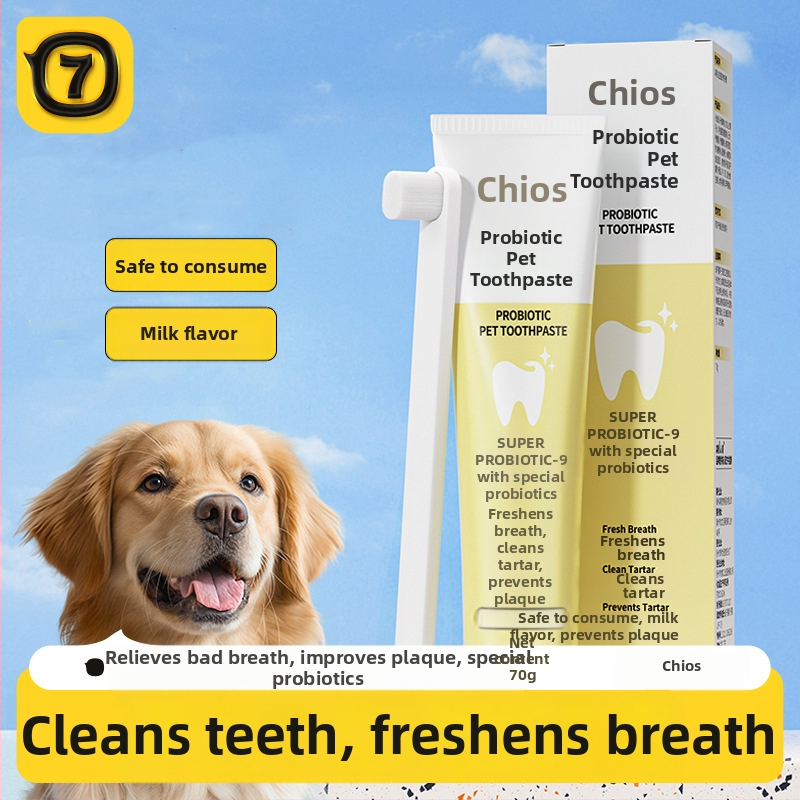 Suņu un kaķu zobu pasta – Seven oh zobu kopšana: svaigs elpa, balināšana, traipu un kamenes noņemšana, smaganu un parodontālā veselība; sastāvdaļas: karbomers, nātrija celuloze, glicīns, deionizēts ūdens, nātrija lauroil-sarcosināts, anhidrāds citronu skāb