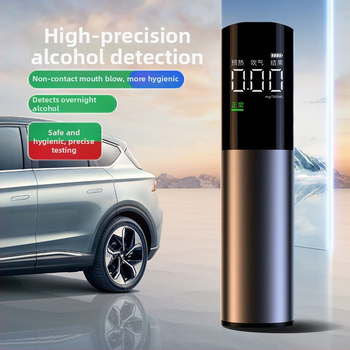 Automobilový alkoholový tester, bezdrôtový, prenosný s inteligentným digitálnym displejom, opätovne nabíjateľný, vysoká presnosť