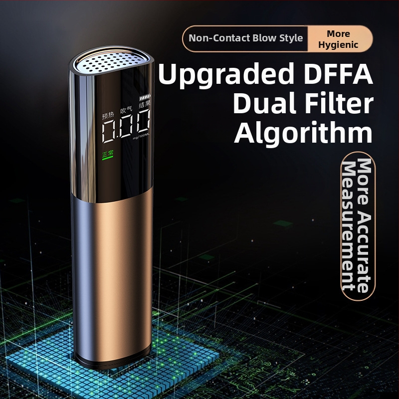 Automobilový alkoholový tester, bezdrôtový, prenosný s inteligentným digitálnym displejom, opätovne nabíjateľný, vysoká presnosť