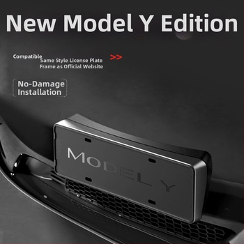 Plastični okvir za registarsku pločicu s zaštitom za Tesla Model Y/YL/3 - WL-002