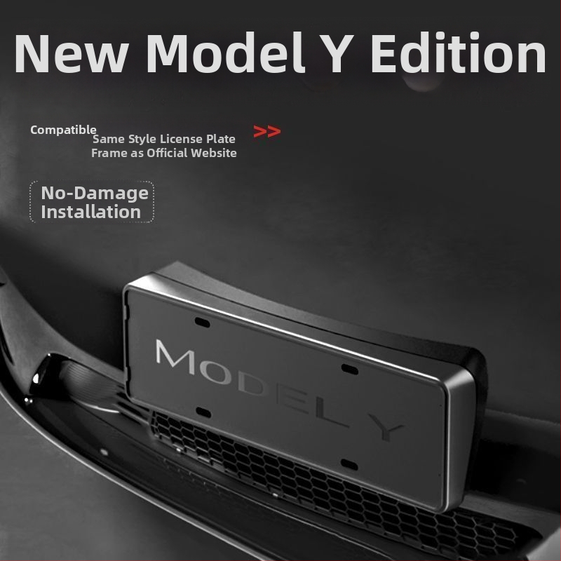 Plastični okvir za registarsku pločicu s zaštitom za Tesla Model Y/YL/3 - WL-002