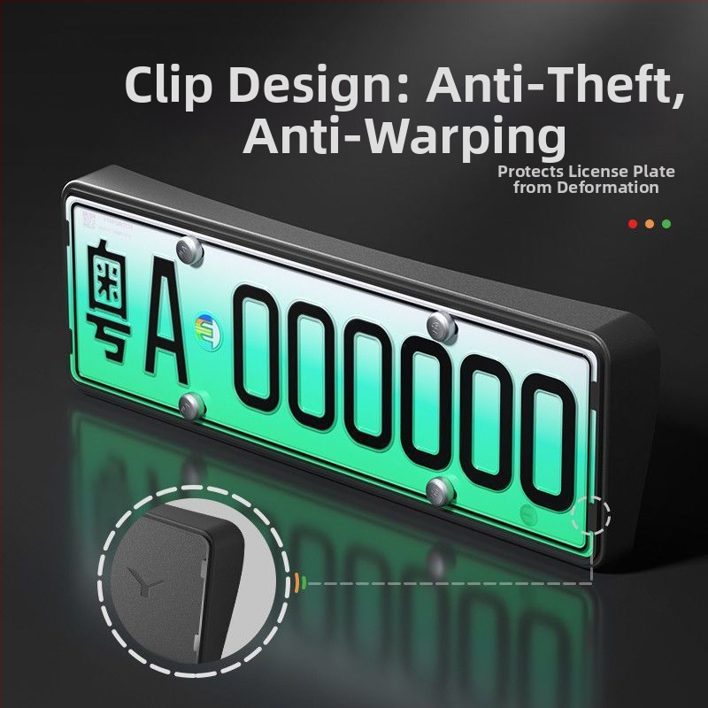 Plastični okvir za registarsku pločicu s zaštitom za Tesla Model Y/YL/3 - WL-002