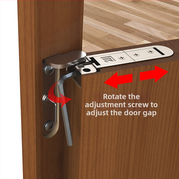 Háromdimenziós állítható ajtópánt — Márka: AODLI; Anyag: cink‑ötvözet; Bevonat: platírozott; Alkalmazás: ajtók