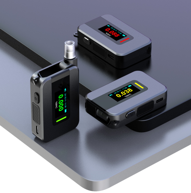 Elektrochemický prenosný alkoholometer s prispôsobiteľným spracovaním a možnosťou súkromnej značky