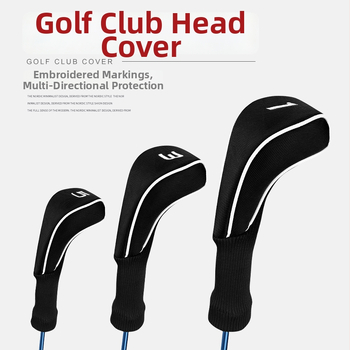 Голф калъфи за глави, платно, трисет комплект, отпечатано лого, персонализируеми