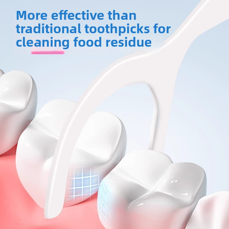 Floss tyčinky — ultra-tenký vlákn, jednorazové, prenosné domáce balenie, 30–50 ks v balení