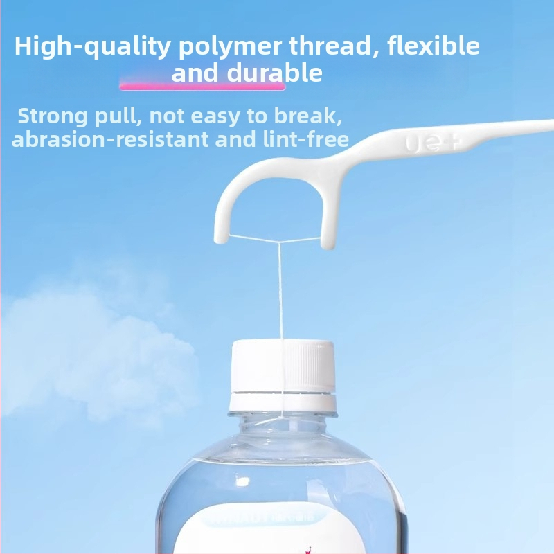 Floss tyčinky — ultra-tenký vlákn, jednorazové, prenosné domáce balenie, 30–50 ks v balení