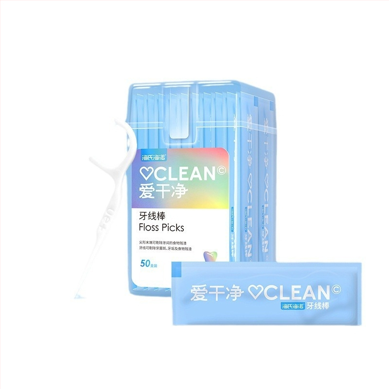 Floss tyčinky — ultra-tenký vlákn, jednorazové, prenosné domáce balenie, 30–50 ks v balení