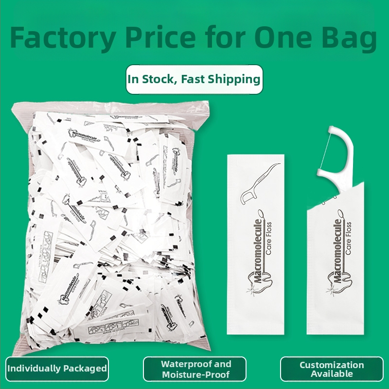 Dentálne špáradlá s niťou, individuálne balené, jednorazové, ultra tenké, s vysokou pevnosťou, na domáce aj klinické použitie