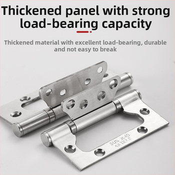 Ložiskový pánt pre vnútorné dvere, nerezová oceľ 304, offset dizajn, brúsený povrch, tichý chod