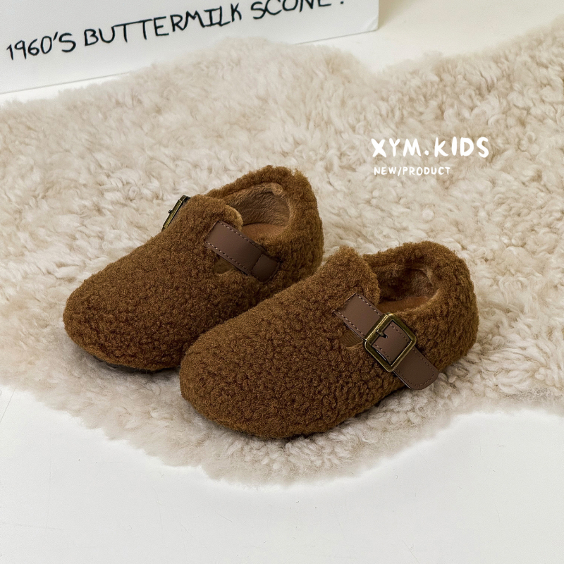 Koreapärase stiiliga karvased beebajalatsid pehme tallaga, ülaosa tekstiilmaterjalist, Velcro sulgemine, 1–6-aastastele