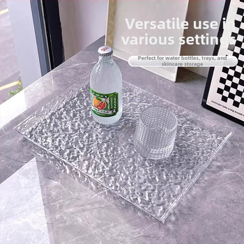 Akrylový stolný podnos, štvorcový tvar, moderný minimalistický štýl, možnosť prispôsobenia