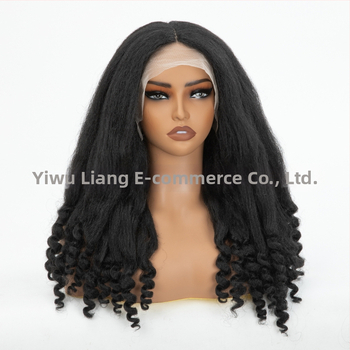 Parochňa s dlhými vlnami, model ALW-218, vlasy z vysokoteplotného hodvábneho vlákna, mechanické spracovanie, stredový part, malé kučery, nefarbiteľné