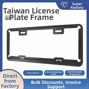 Taiwanský rám na poznávaciu značku, model XC-W270, nehrdzavejúca oceľ, Xingchang, univerzálne použitie.