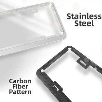 Taiwanský rám na poznávaciu značku, model XC-W270, nehrdzavejúca oceľ, Xingchang, univerzálne použitie.