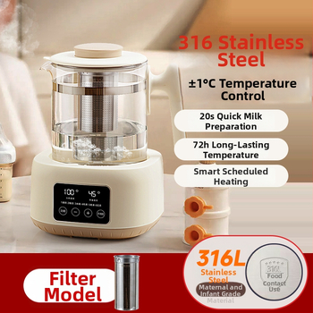 Elektrický kanv s konštantnou teplotou na zohrievanie dojčenského mlieka, 1,3 L, 800 W, automatické vypínanie