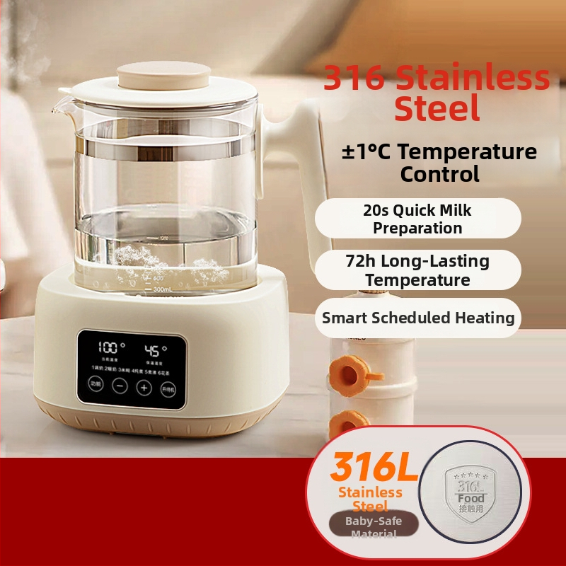 Elektrický kanv s konštantnou teplotou na zohrievanie dojčenského mlieka, 1,3 L, 800 W, automatické vypínanie