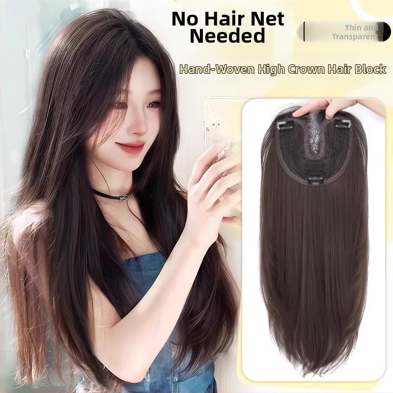 Longyang Dámsky Príčesok, Rovné Dlhé Vlasy, Vysokotepelný Hodváb, Poloručne Tkaný, Nie je Možné Farbovať ani Žehliť