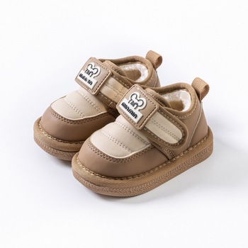 Detské zimné čižmy pre 1–3 roky – unisex, s kožušinkou, krátke čižmy, mäkká gumová podrážka, vrchný materiál syntetická koža