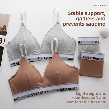 Bavlnený tube-top podprsenka na viazanie, priedušná, pekné chrbát, pohodlná, tenko tvarovaná miska