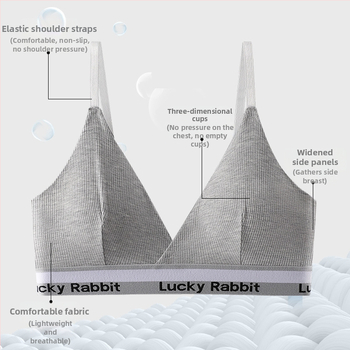 Bavlnený tube-top podprsenka na viazanie, priedušná, pekné chrbát, pohodlná, tenko tvarovaná miska