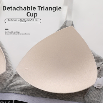 Bavlnený tube-top podprsenka na viazanie, priedušná, pekné chrbát, pohodlná, tenko tvarovaná miska