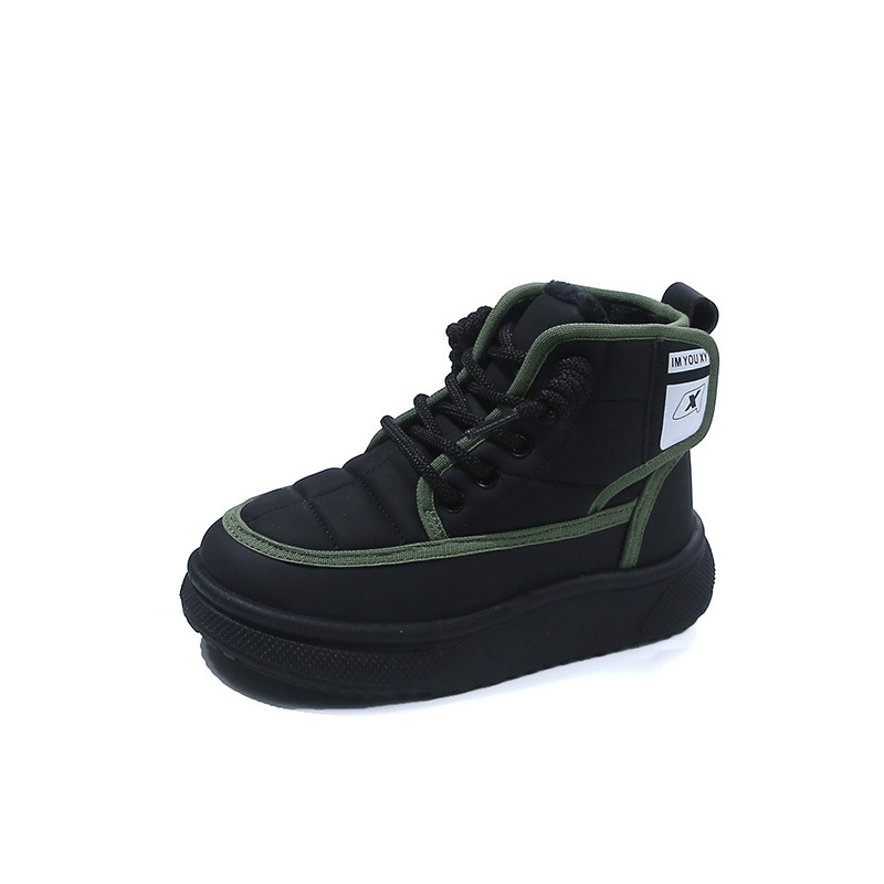 Laste kõrgemad talvesussid karusnahavoodriga, ülaosa kunstnahk, PVC talla, Velcro sulgemine, paks konstruktsioon