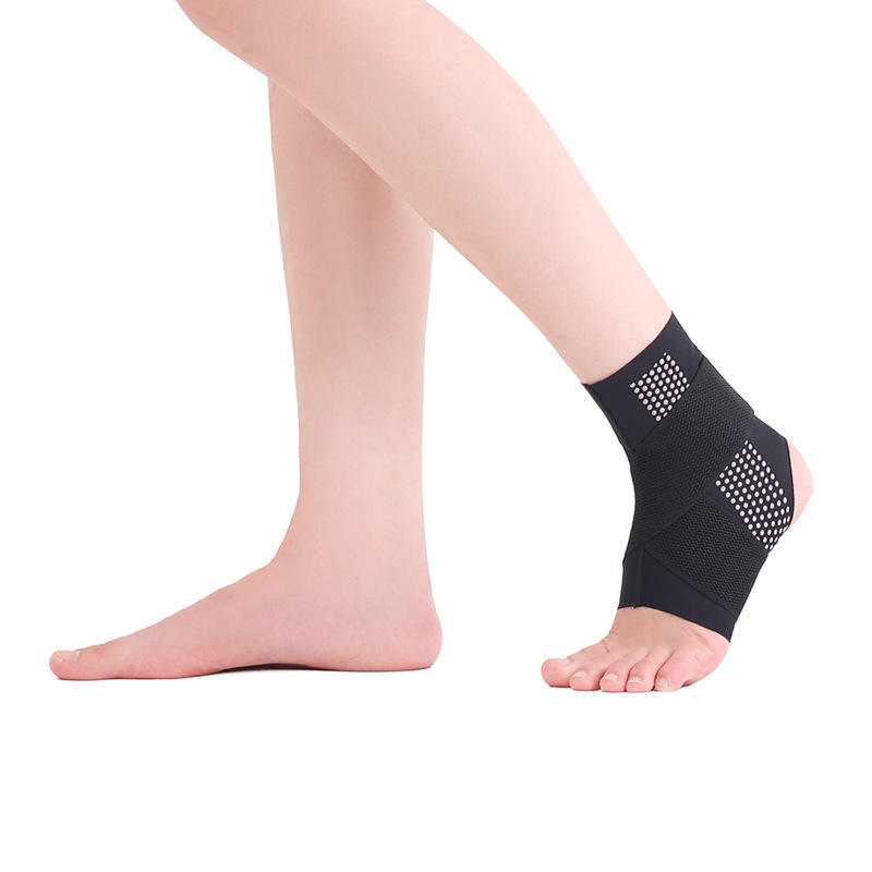 Podrška gležnju — protiv uganuća, oporavak od ozljede (materijal: spandex; zaštitna zona: gležanj; kategorija: podrška gležnju; primjenjivi sportovi: košarka, trčanje, nogomet)