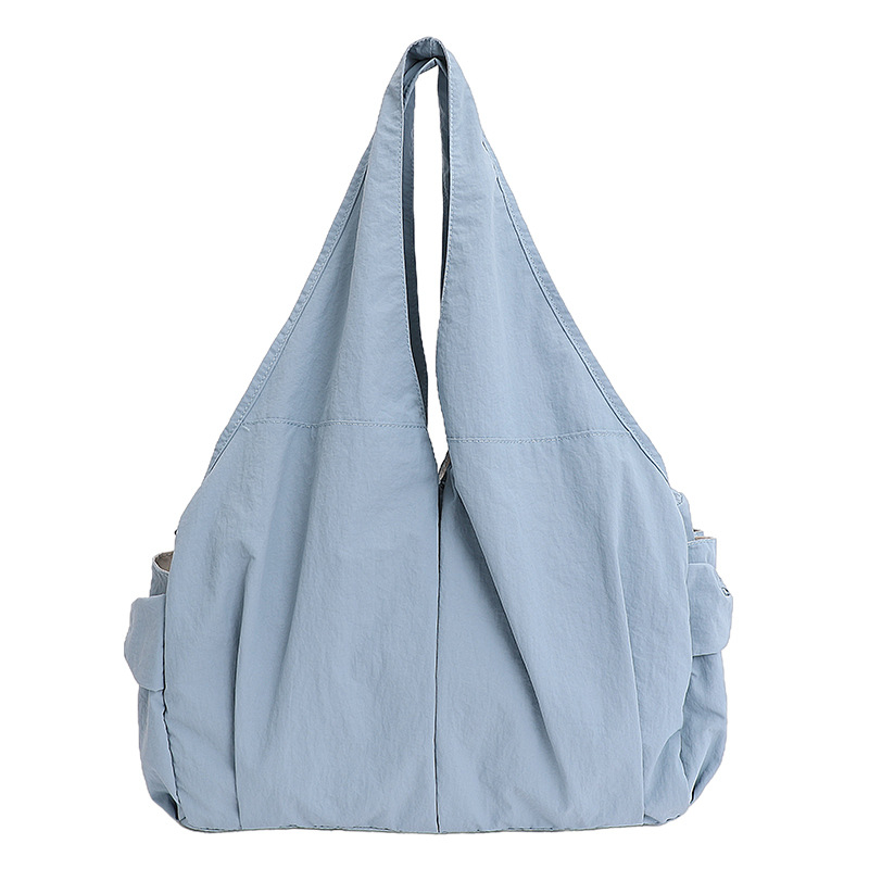 Nailonist tote kott tõmblukuga, polüestervooder, vertikaalne ristkülikukujuline, kahekordse õlarihmaga